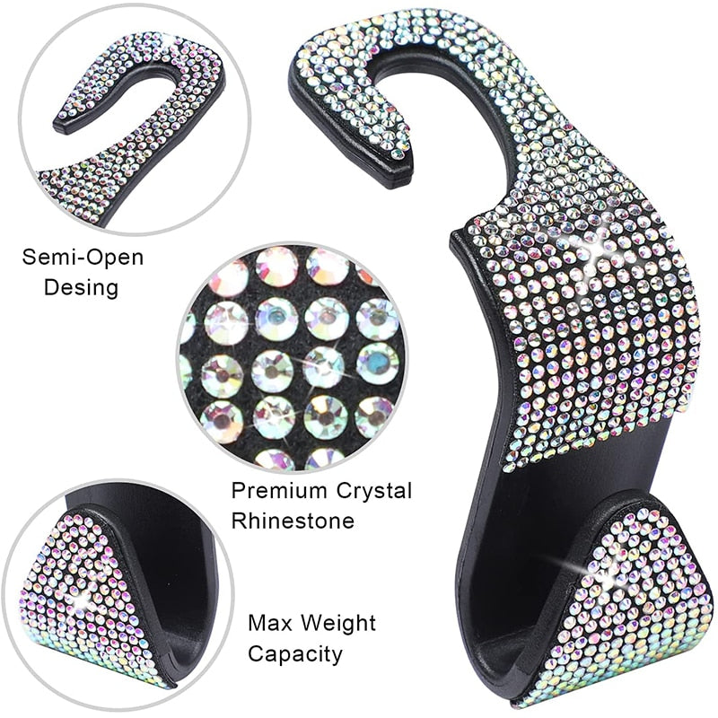 Rhinestone Car Hook