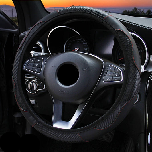 Leather Steering Wheel Cover